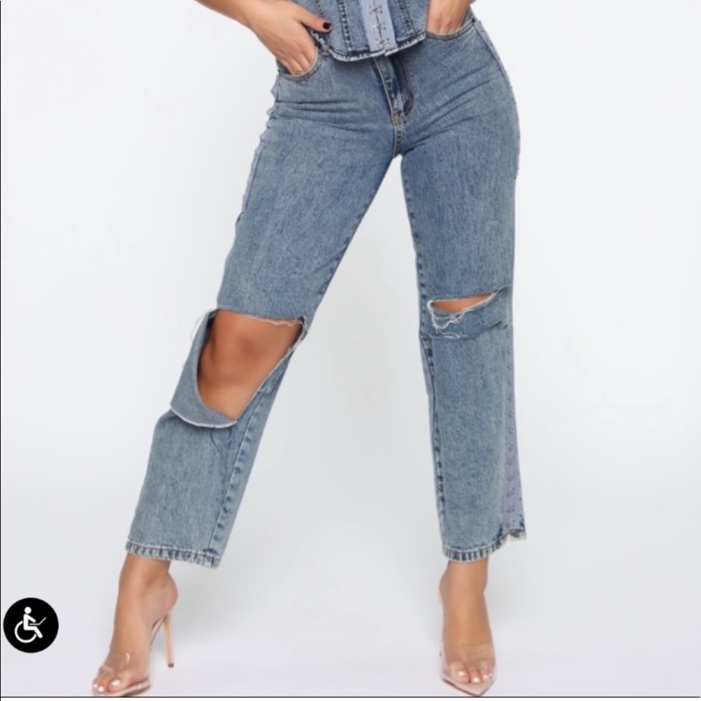 Baggy fit vintage inspired fashion nova jeans